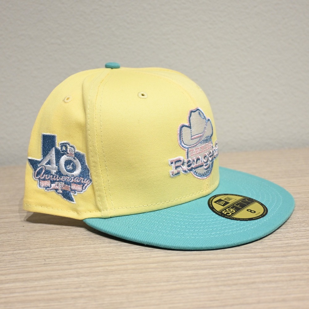 New Era Texas Rangers Cooperstown 40th Anniversary 59FIFTY Fitted Hat Size 8 - Picture 2 of 7